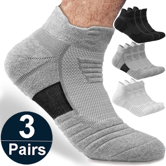 Men’s Anti-Slip Sport Socks – Short & Long, Breathable