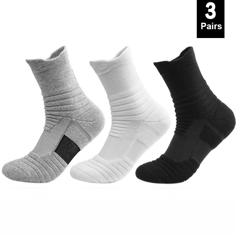 Men’s Anti-Slip Sport Socks – Short & Long, Breathable