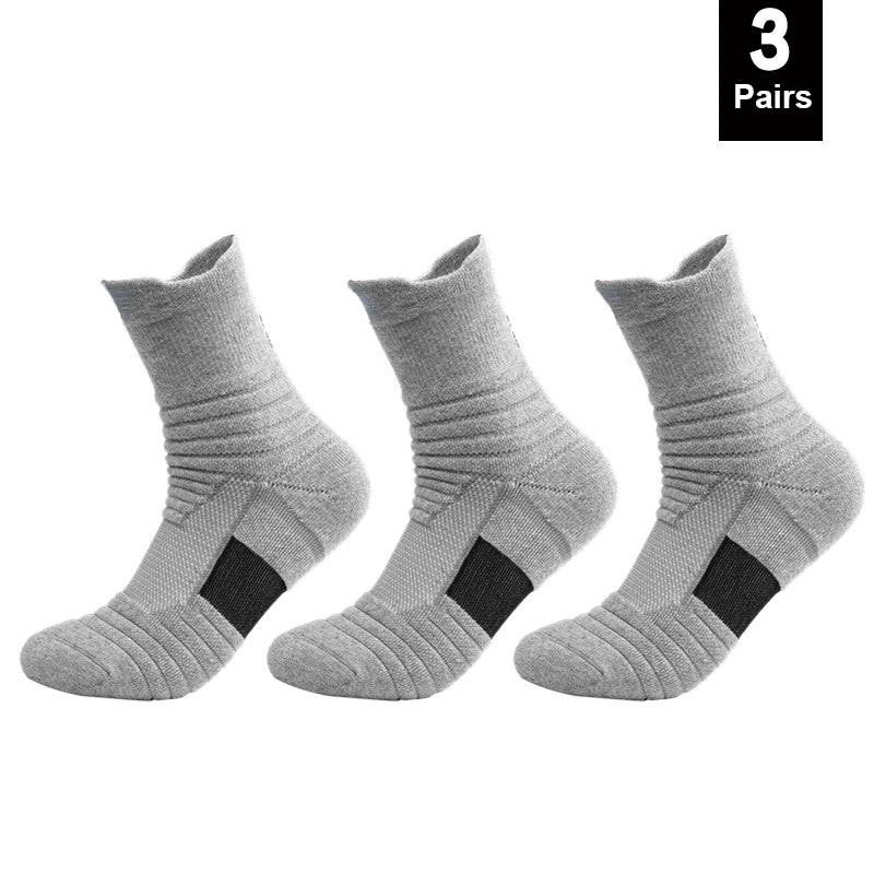 Men’s Anti-Slip Sport Socks – Short & Long, Breathable